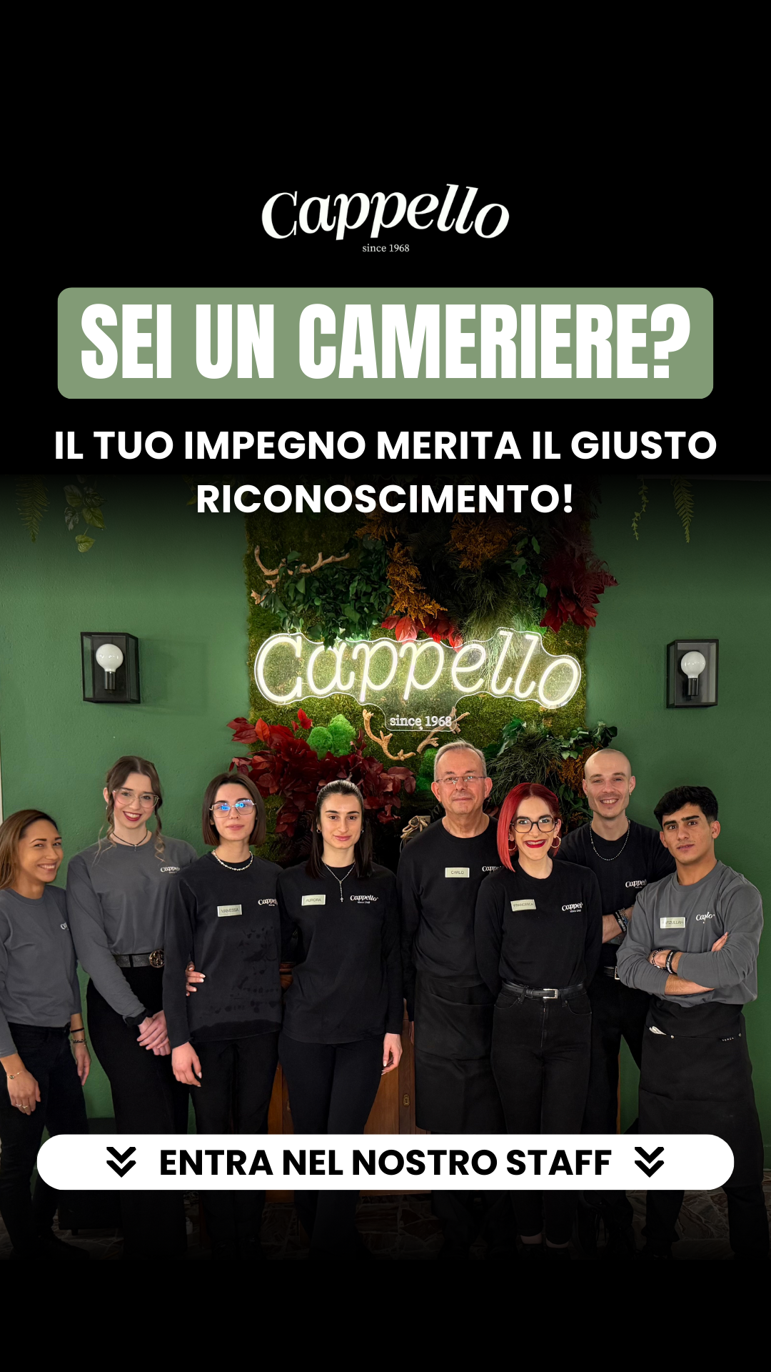 Cappello - Ristorante Pizzeria Facebook ad: [SEI UN CAMERIERE?] Invia la tua candidatura