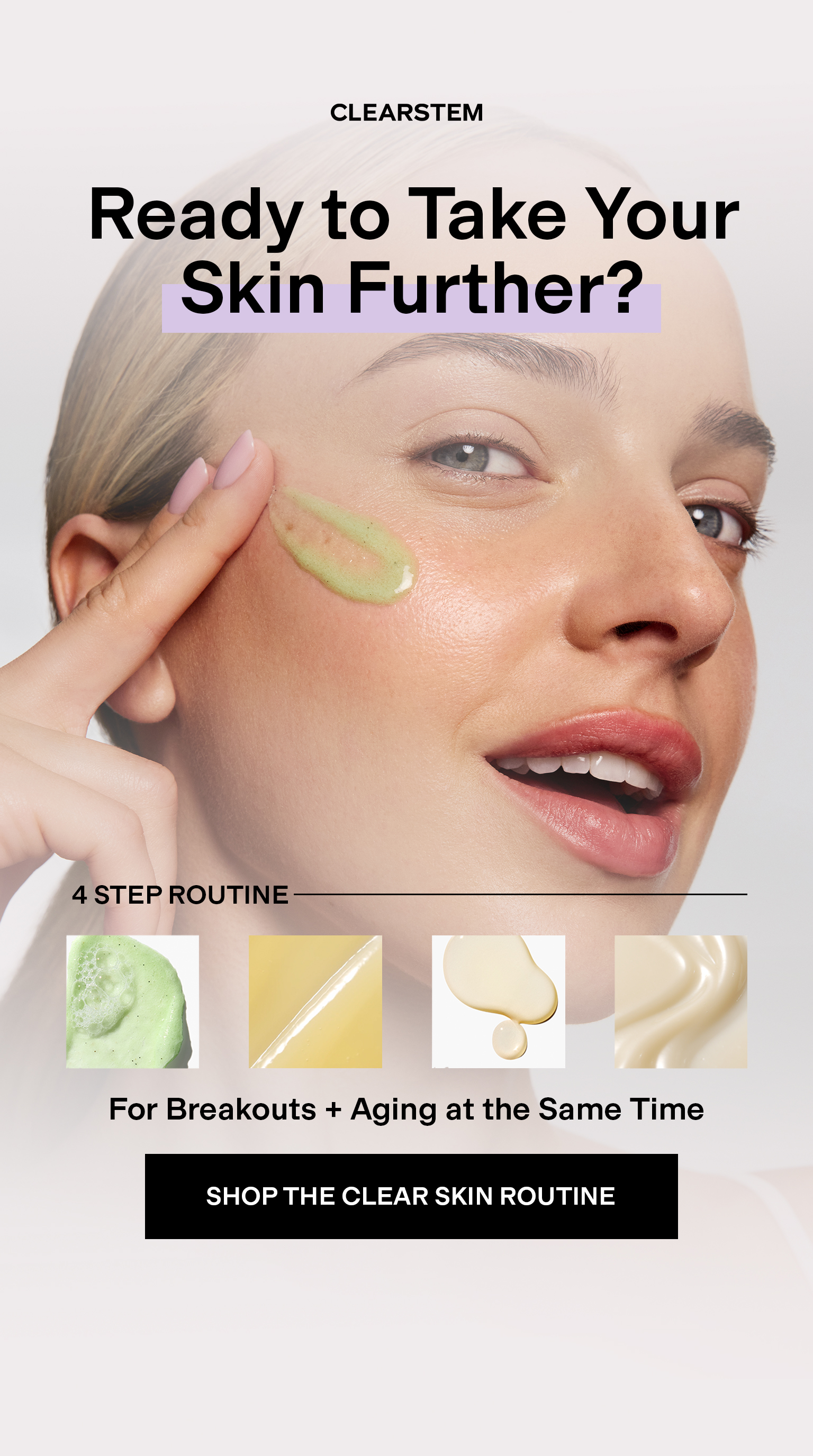 CLEARSTEM Skincare Facebook ad