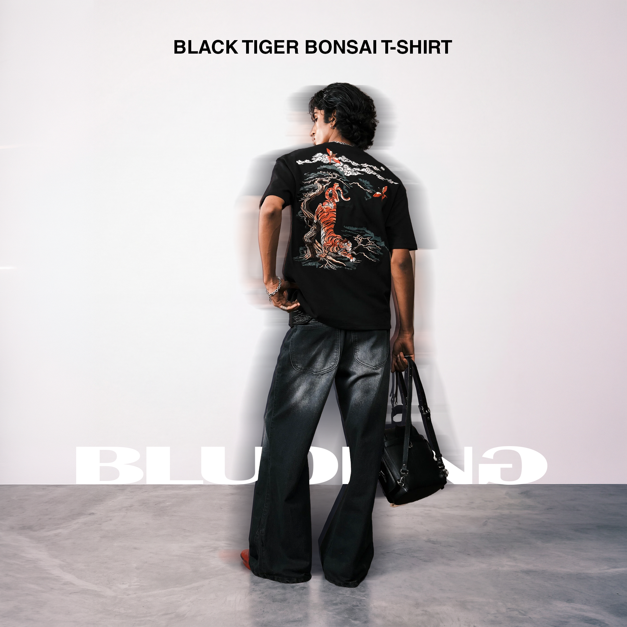Bluorng Facebook ad: Black Tiger Bonsai T-Shirt