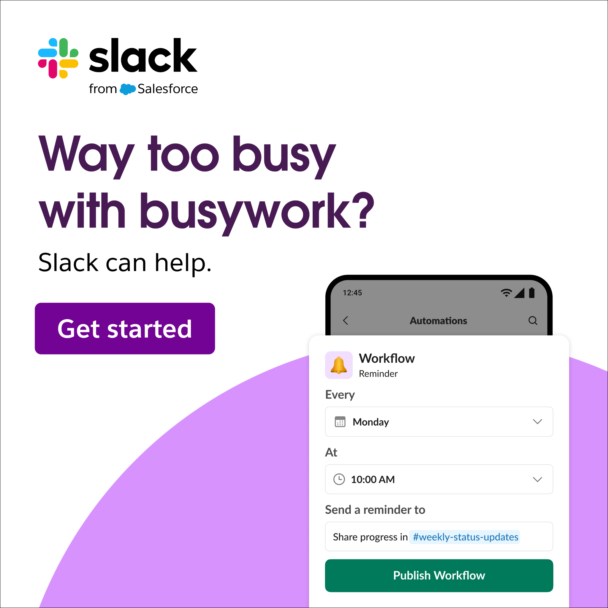 Slack Facebook ad