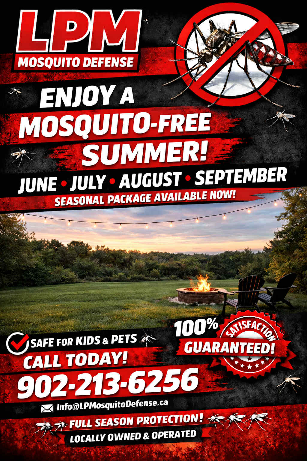 LPM Mosquito Defense Facebook ad: Seasonal Mosquito Control