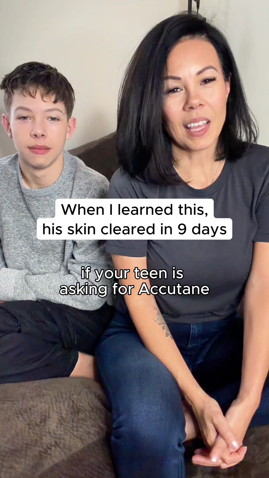 My Son's Acne Journey Facebook ad: Acne Gone in Days!