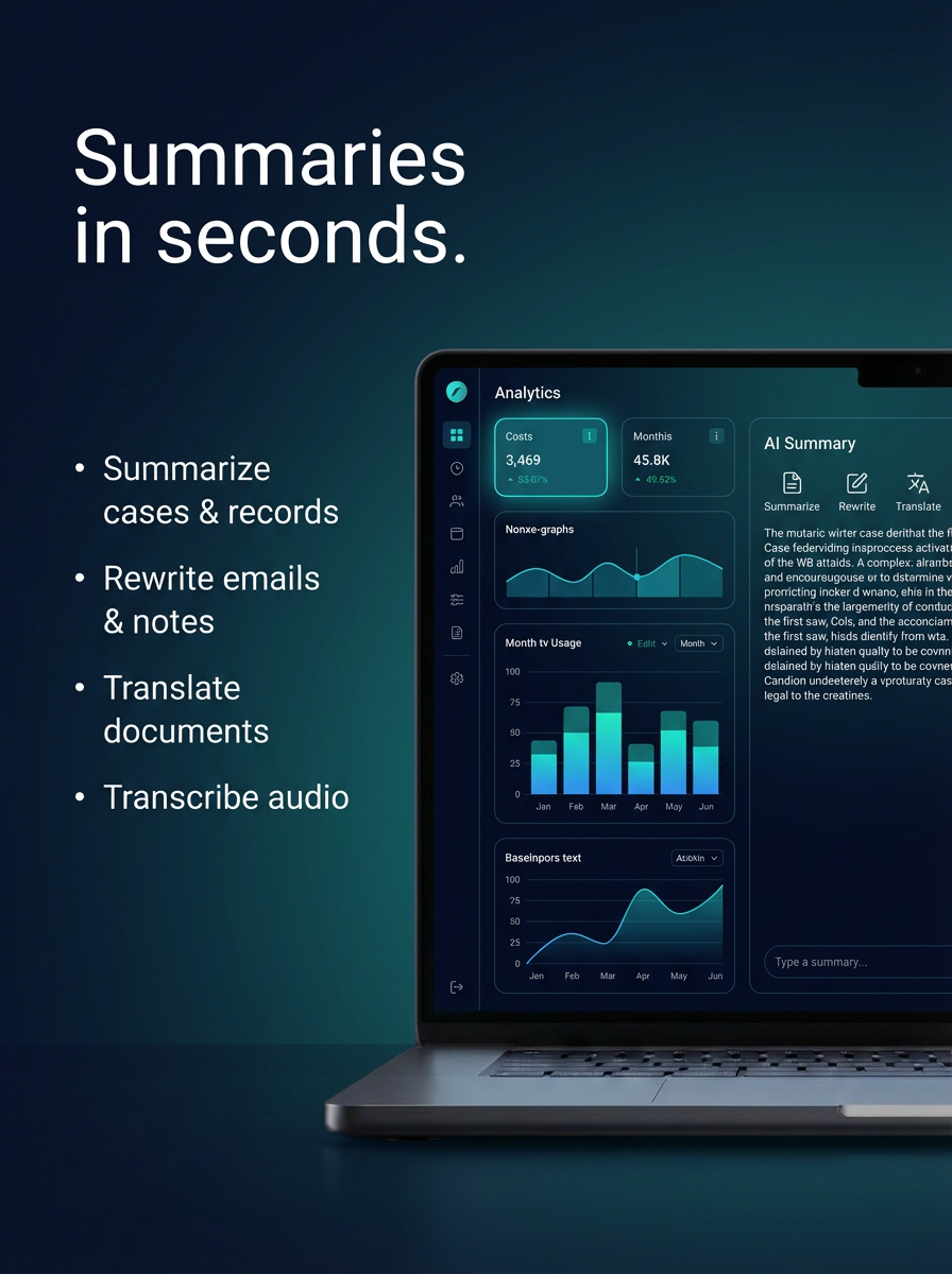 SmartAdvocate Facebook ad: Summarize Legal Cases in Seconds