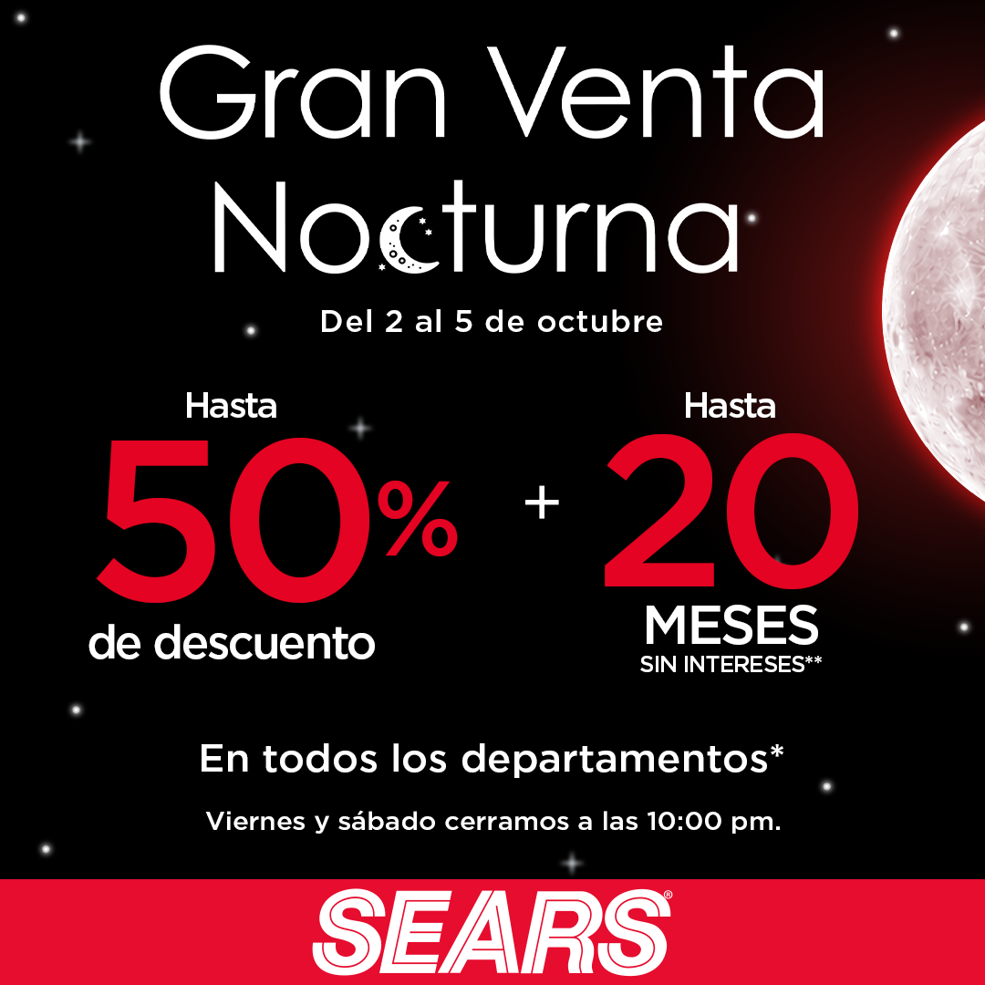 Sears México Facebook ad: ¡En tienda y en línea!