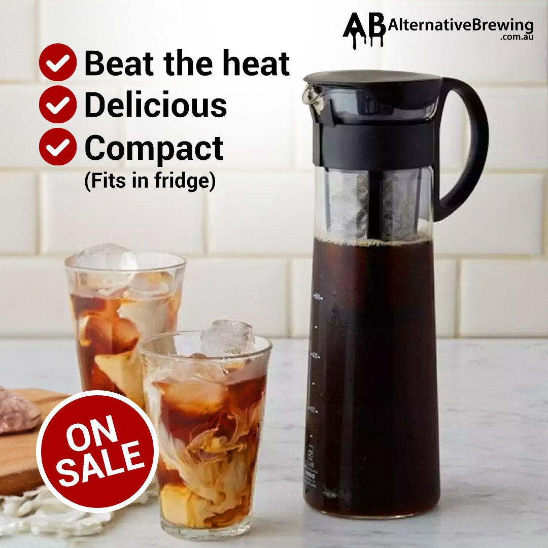 Alternative Brewing Facebook ad: ON SALE: Save 34% OFF Hario Cold Brew Pots