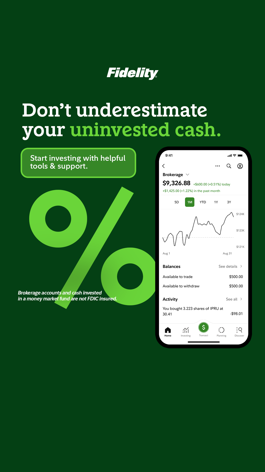 Fidelity Investments Facebook ad