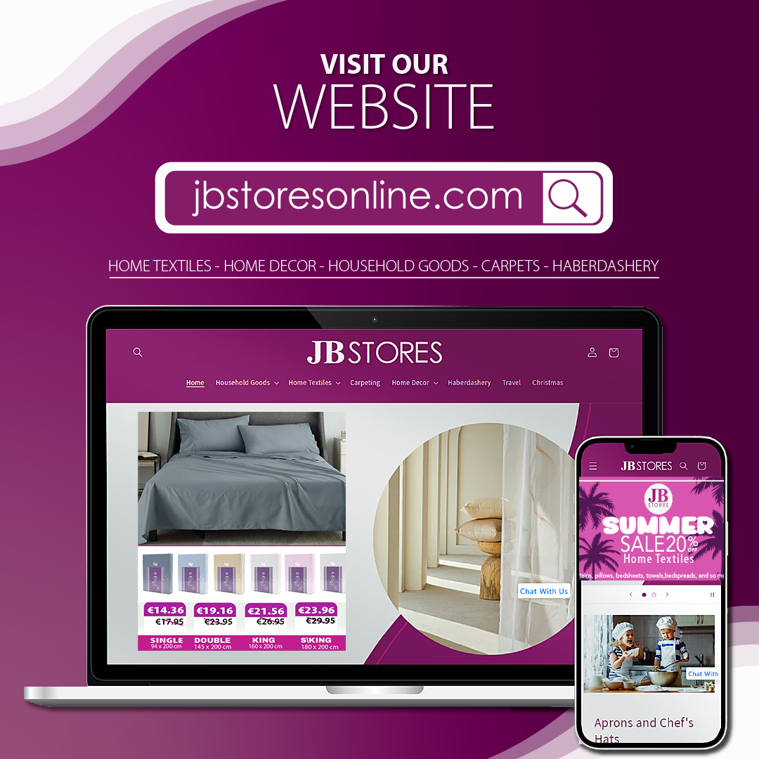 JB Department Stores Facebook ad: Shopping has never been easier!