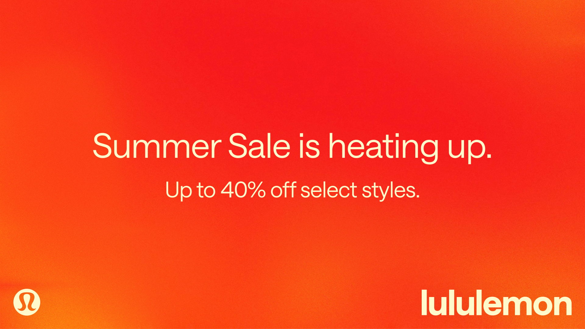 lululemon Facebook ad