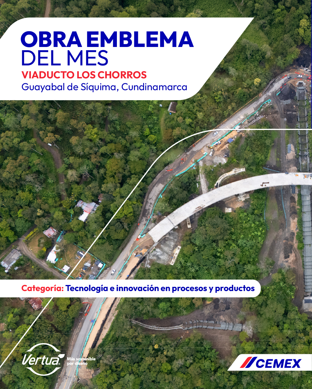 Cemex Colombia Facebook ad: Les presentamos nuestra: el Viaducto Los Chorros en…