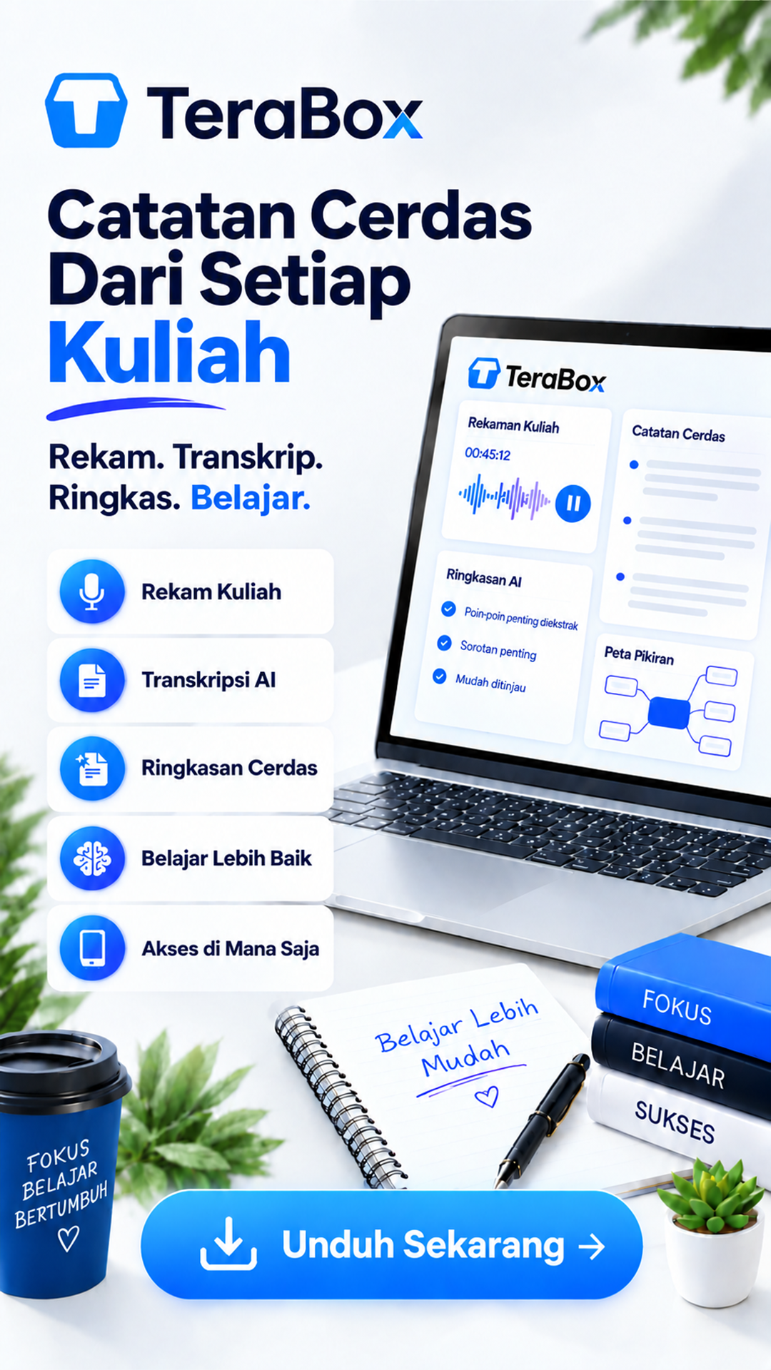 TeraBox AI Content Tools Facebook ad: Bantuan belajar gratis
