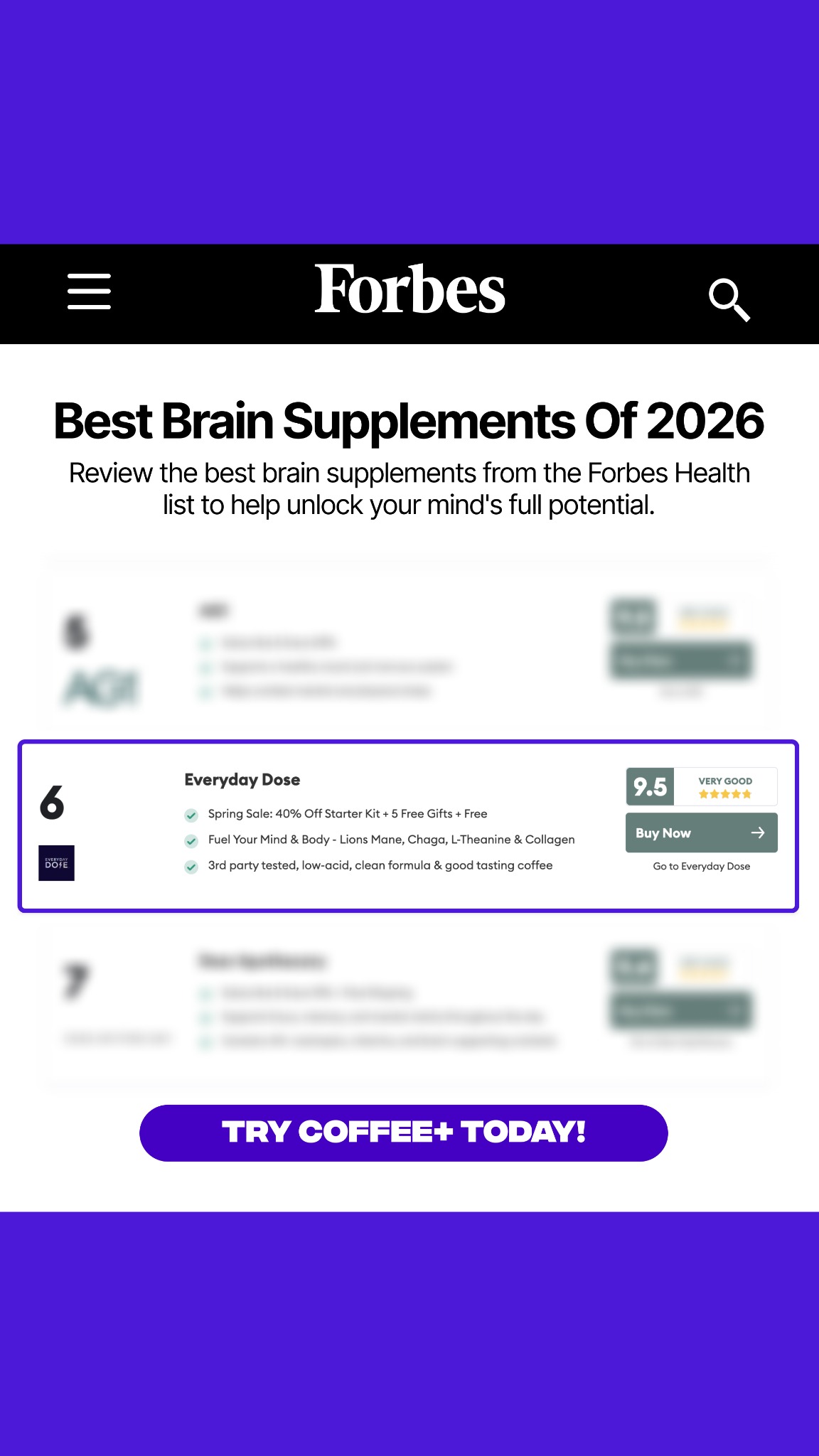 Everyday Dose Facebook ad