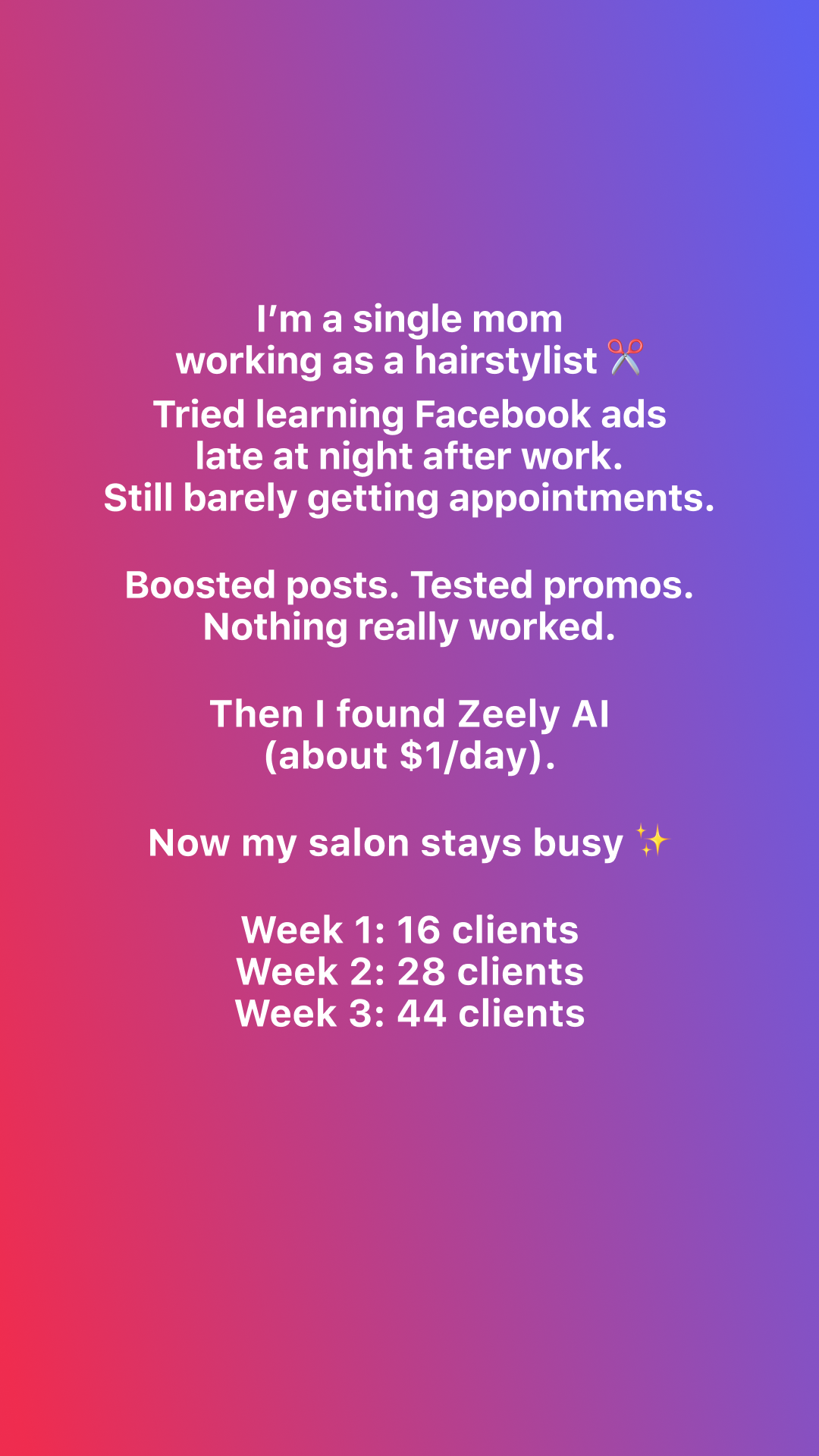 Zeely: Grow Sales with AI Facebook ad