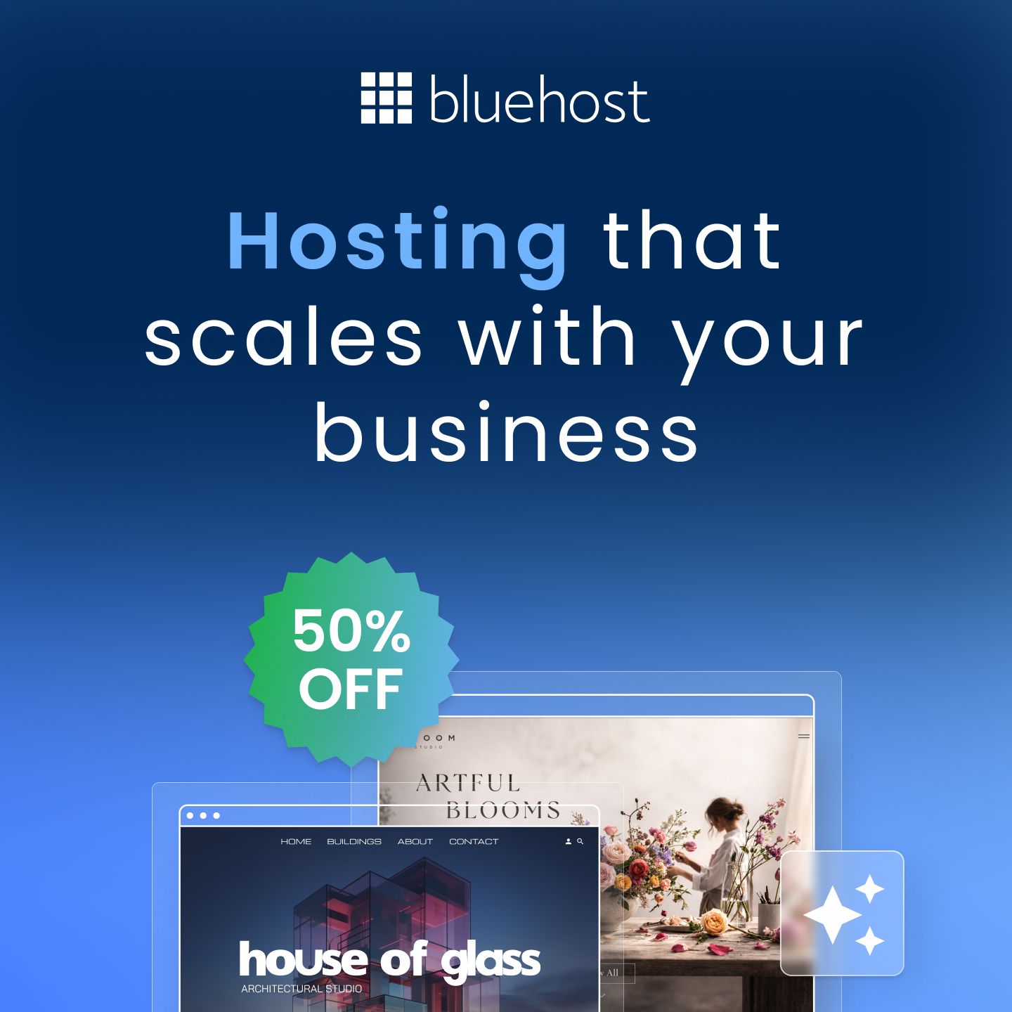 Bluehost Facebook ad