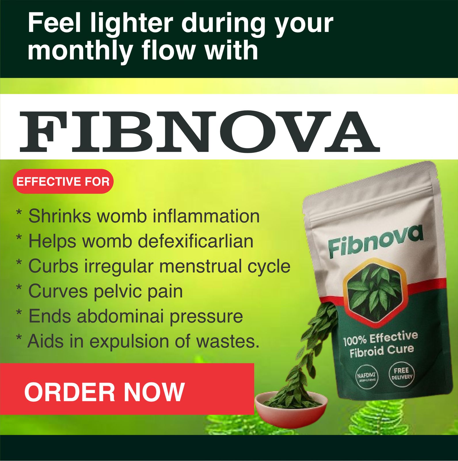 Fibroid Support Tea Facebook ad from Jun 26, 2026