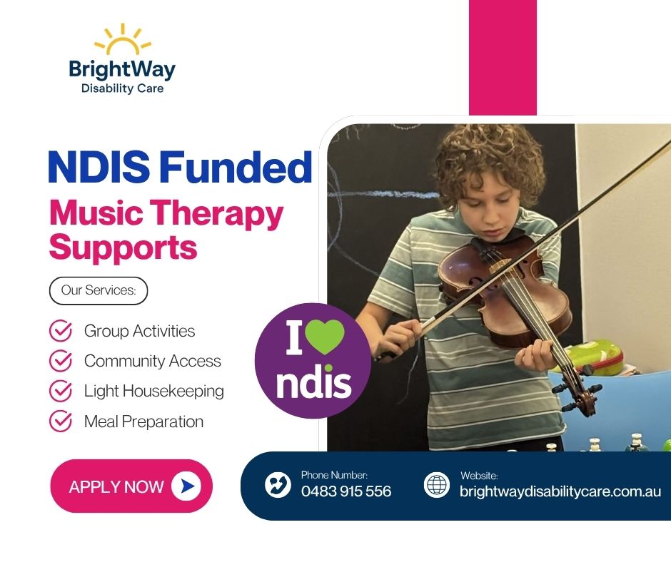 BrightWay Disability Care Facebook ad: Make Progress With Music