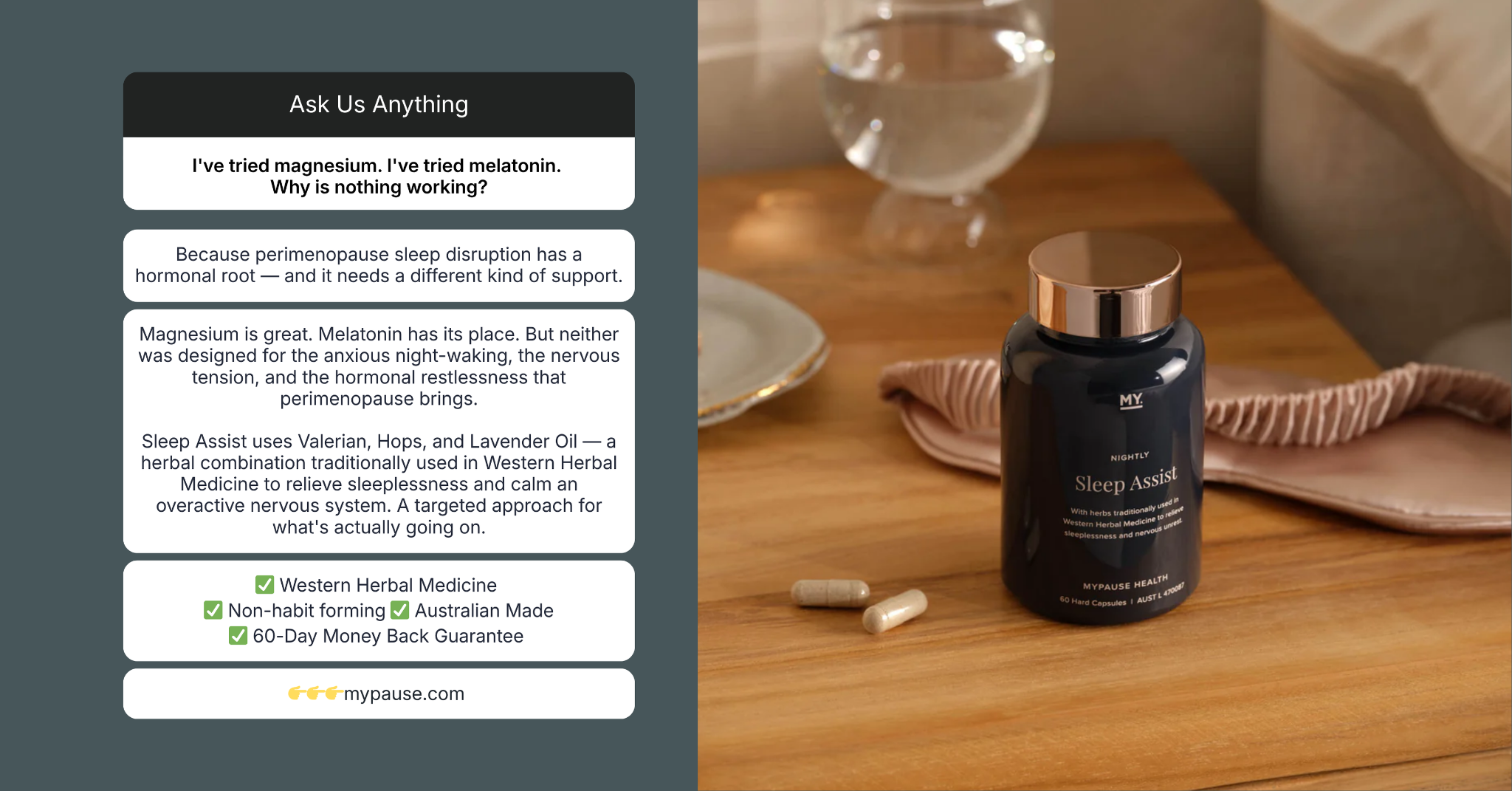 MyPause Health Facebook ad