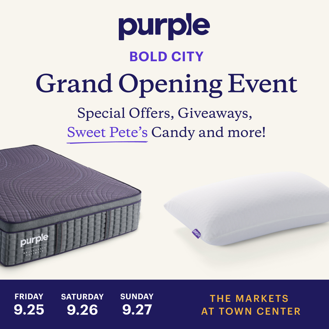 Purple Facebook ad: Jacksonville Grand Opening Event!