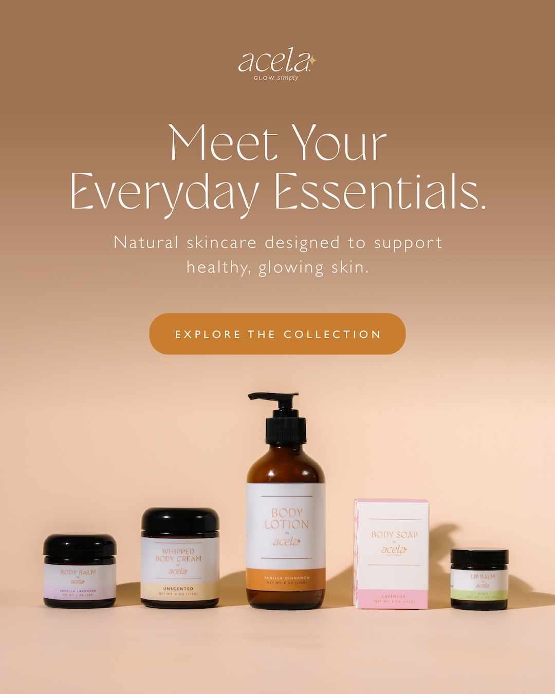 Acela Skincare Facebook ad: Natural, Tallow Skincare