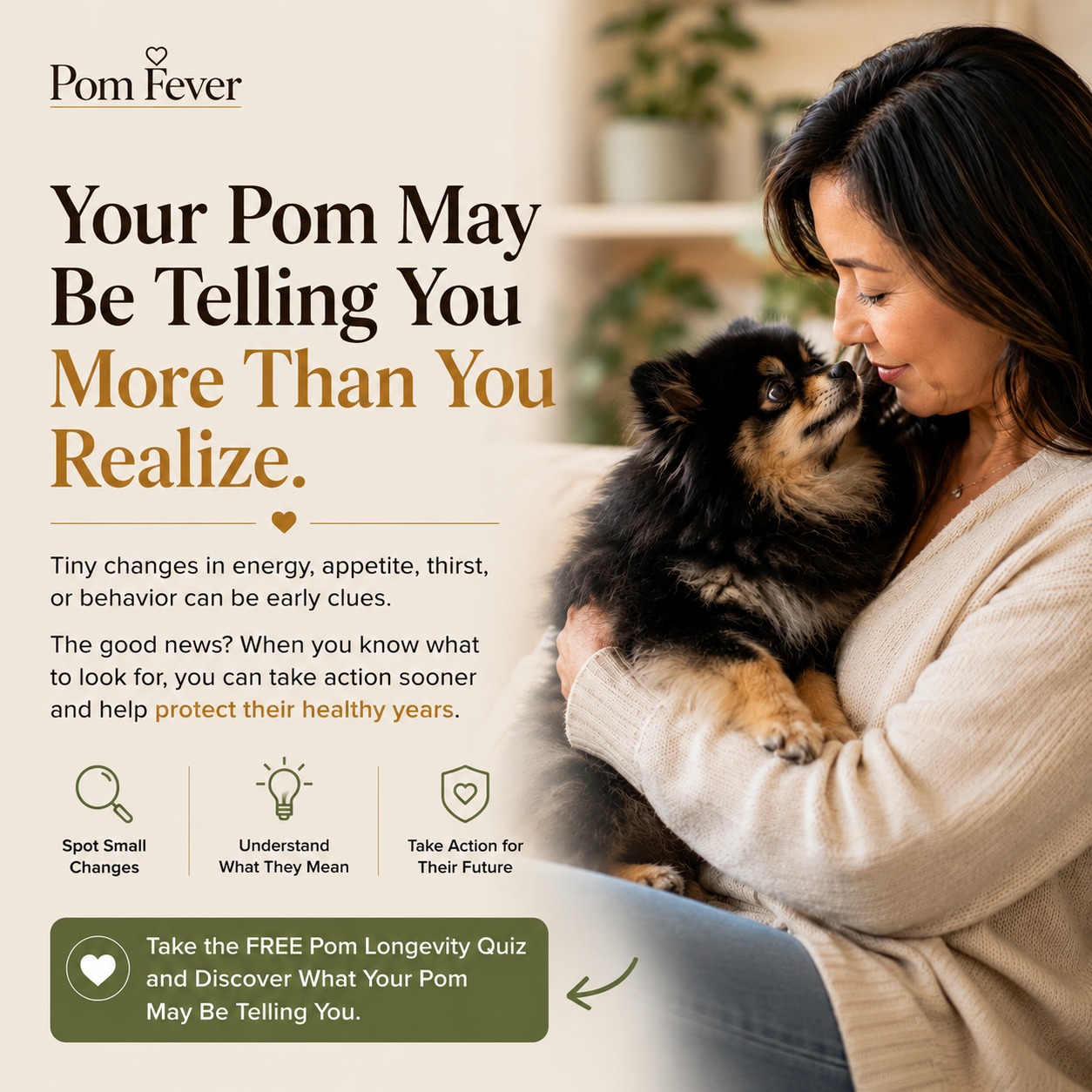Pom Fever Facebook ad: What Might You Be Missing About Your Pom?