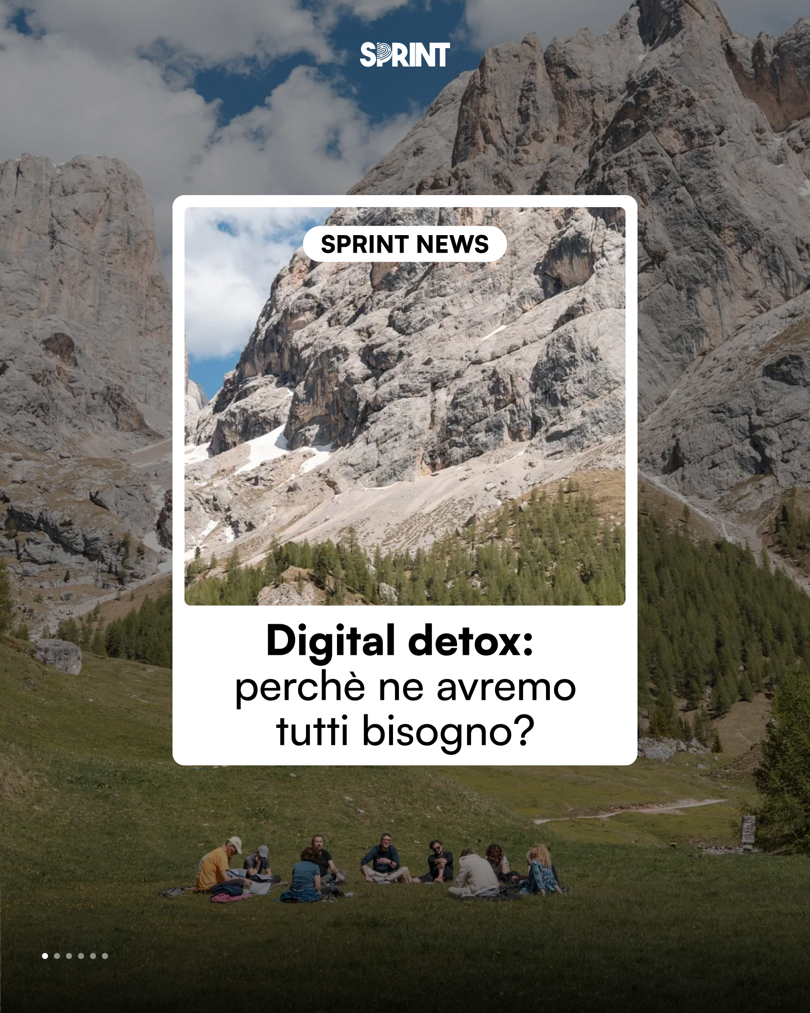 Sprint Italia Facebook ad: Essere sempre connessi non significa essere sempre presenti.