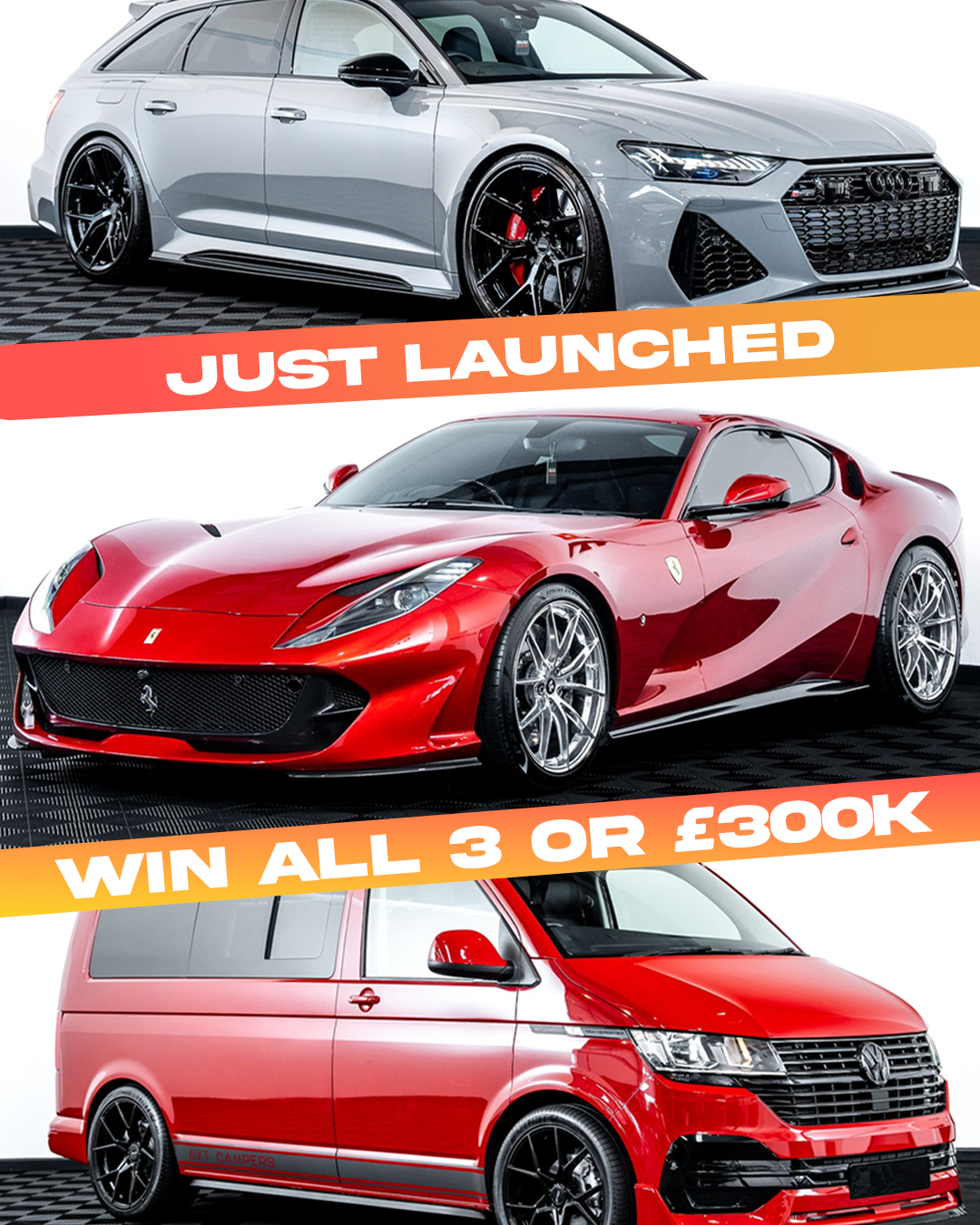 Dream Car Giveaways Facebook ad