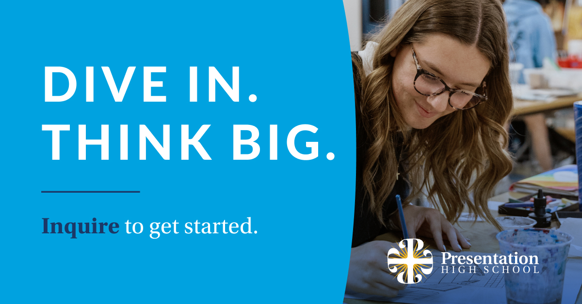 Presentation High School Facebook ad from Jan 14, 2026