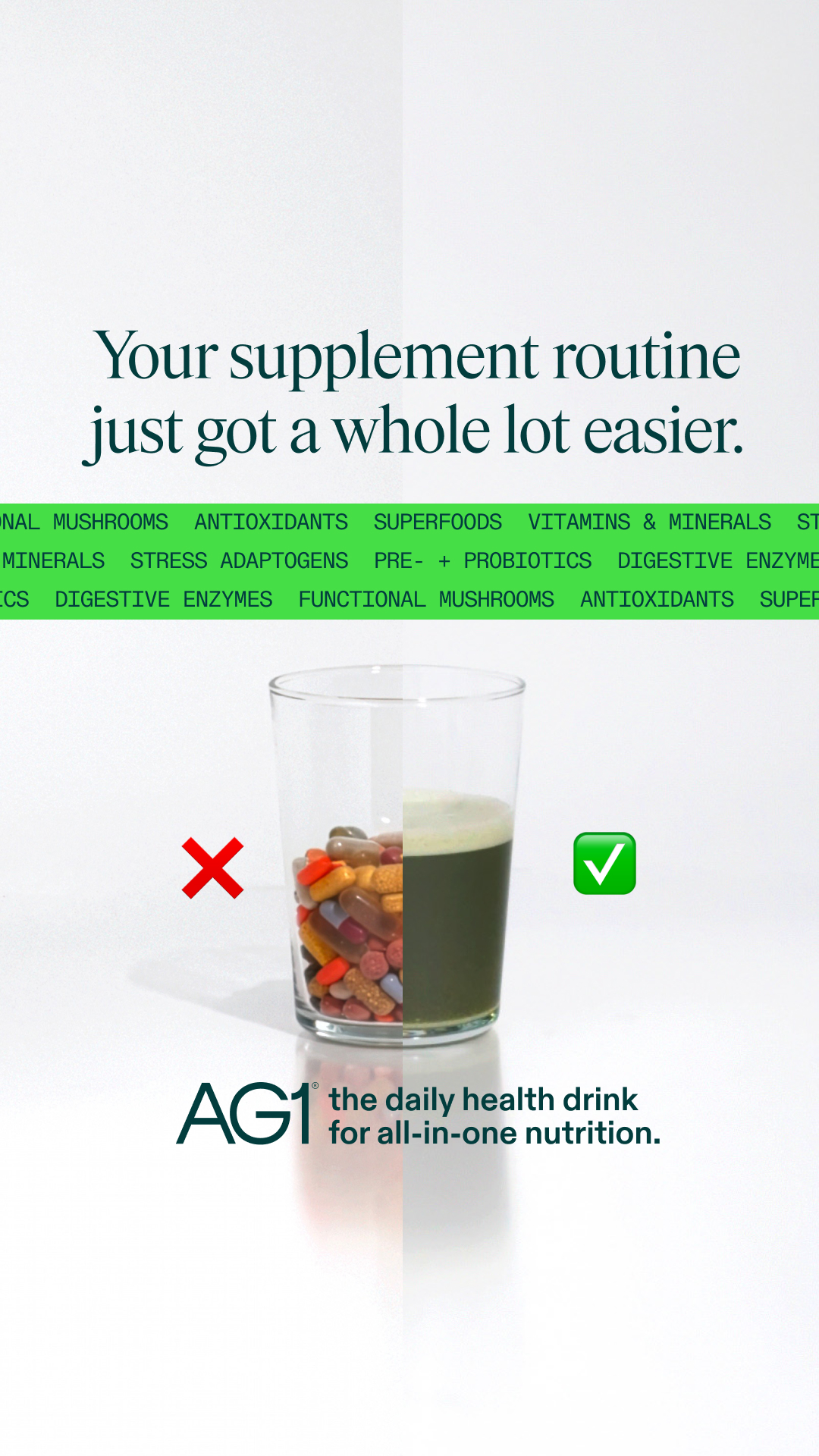 AG1 by Athletic Greens Facebook ad