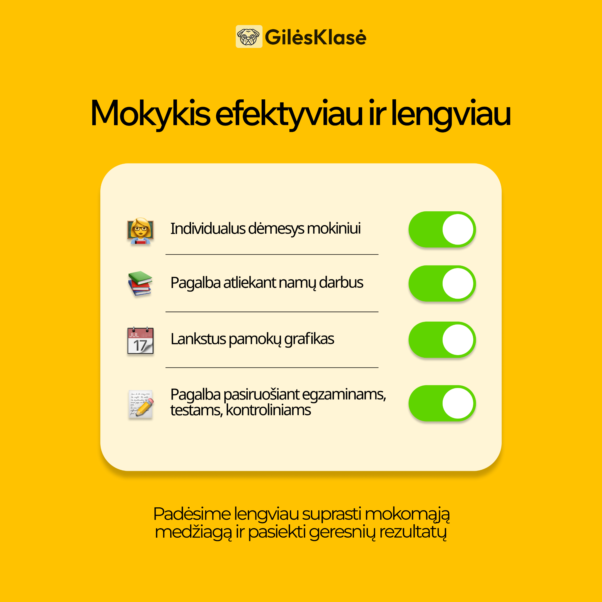 Gilės Klasė Facebook ad