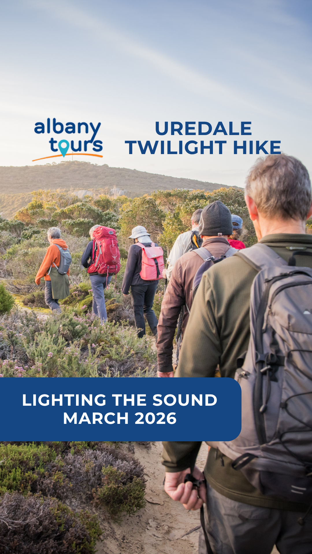 Albany Tours Western Australia Facebook ad from Nov 13, 2025