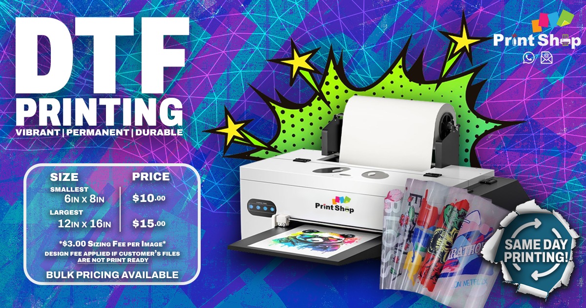 Print Shop Facebook ad