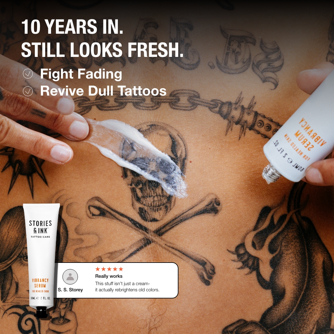 Stories & Ink Facebook ad