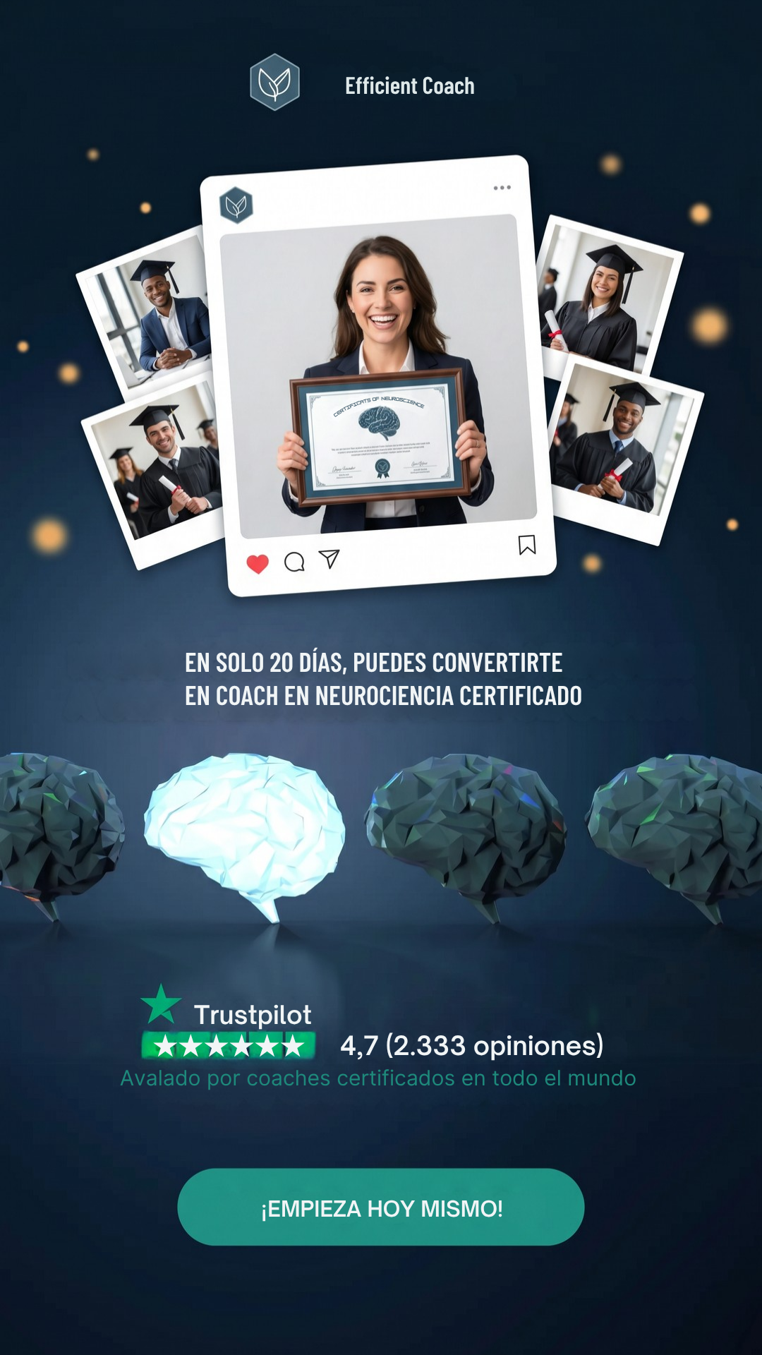 Efficient Coach Facebook ad
