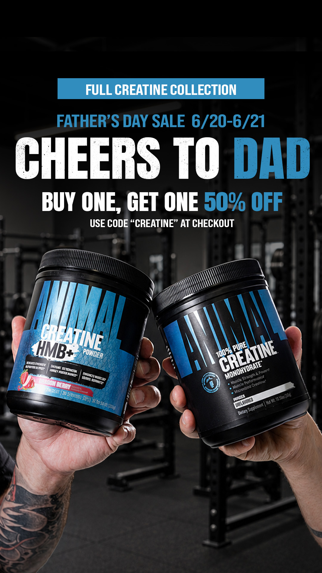 The Official Animal Pak page Facebook ad