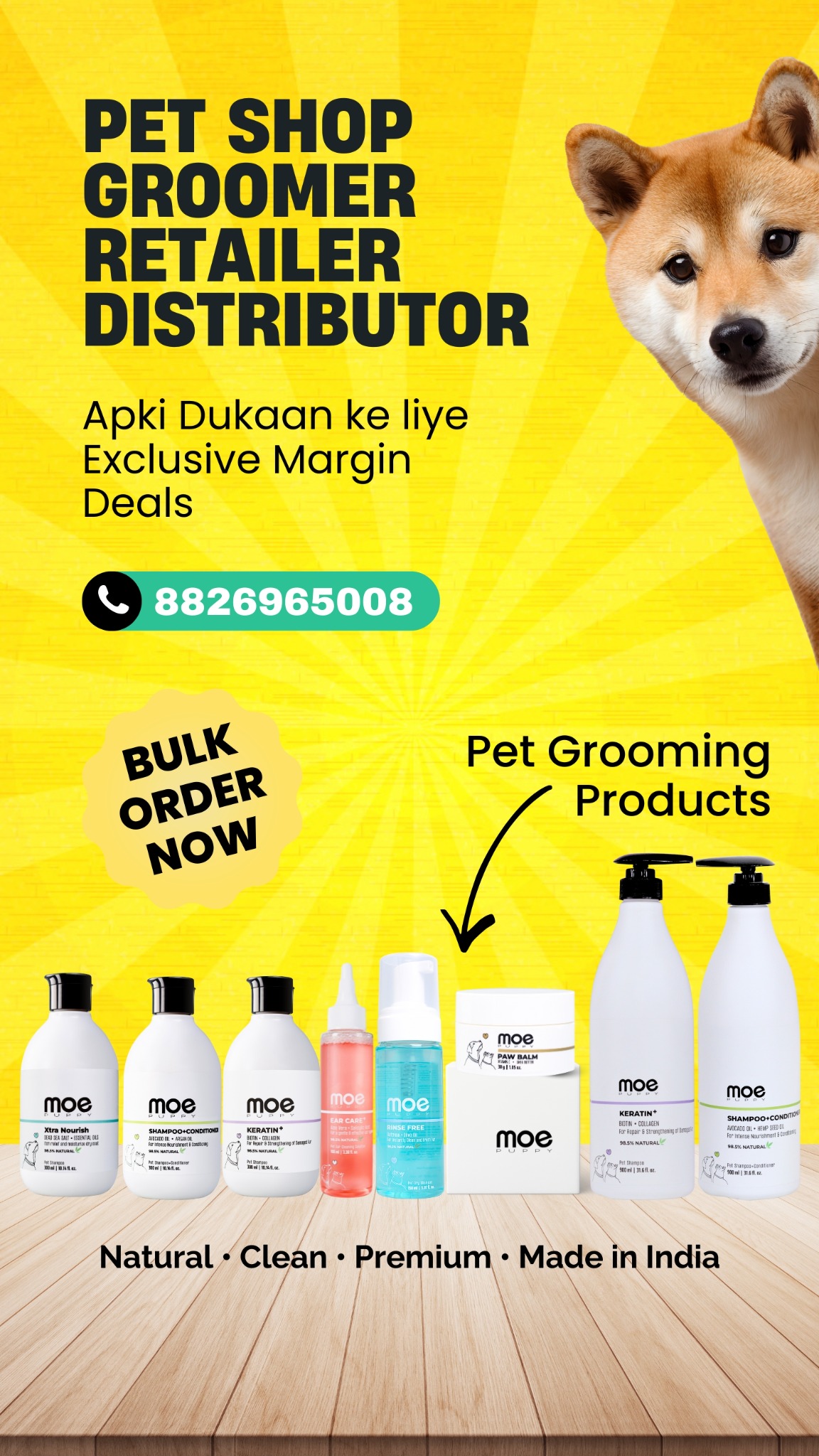 Moe Puppy Facebook ad