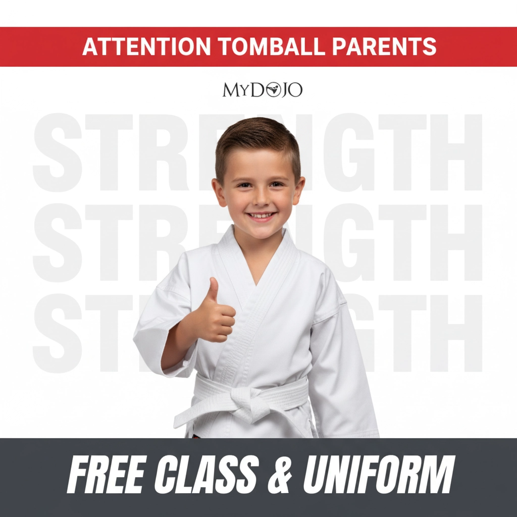 MyDojo Martial Arts and Fitness Facebook ad: Grand Opening Special: FREE Class & FREE Uniform