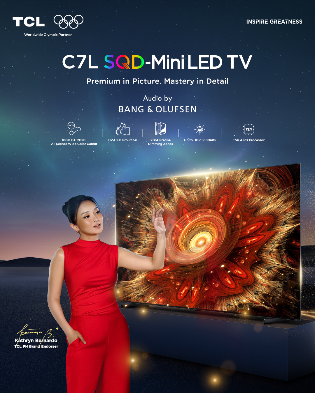 TCL Electronics Facebook ad: Discover what premium picture truly looks like.