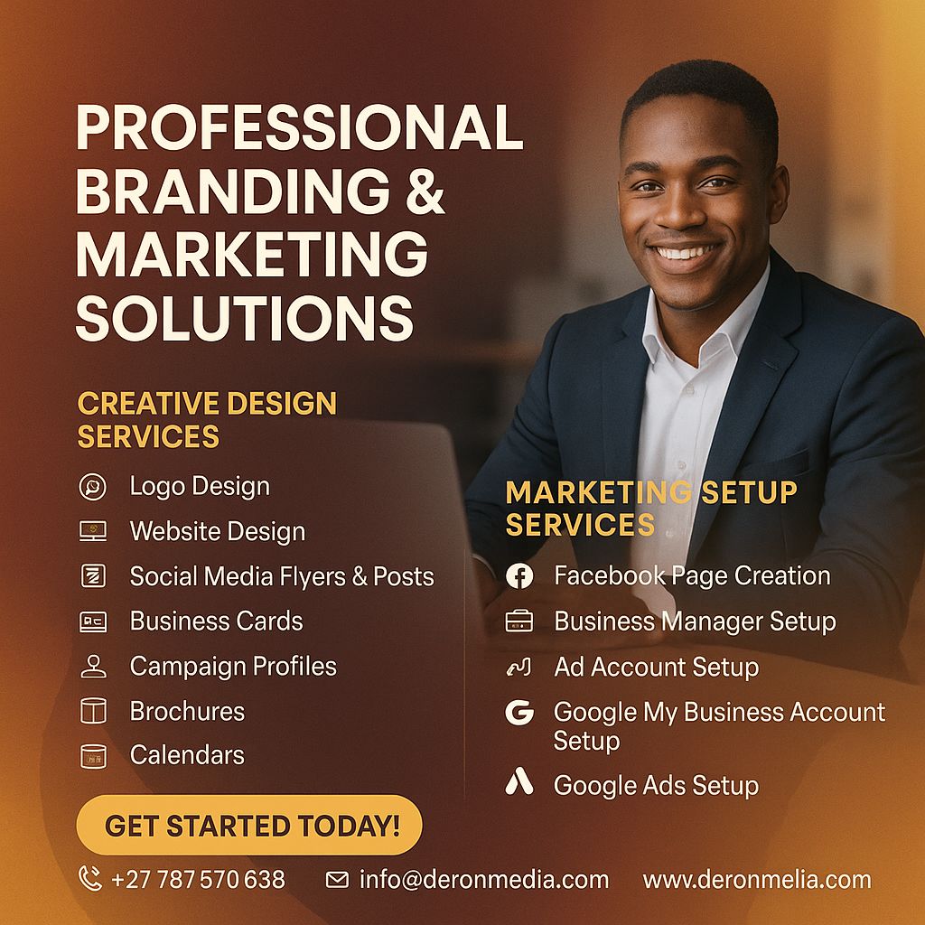 Deron Creative Concepts Facebook ad: Make Your Brand Unforgettable, Let’s Design It!