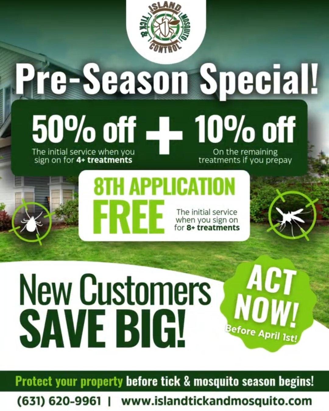 Island Tick & Mosquito Control Facebook ad