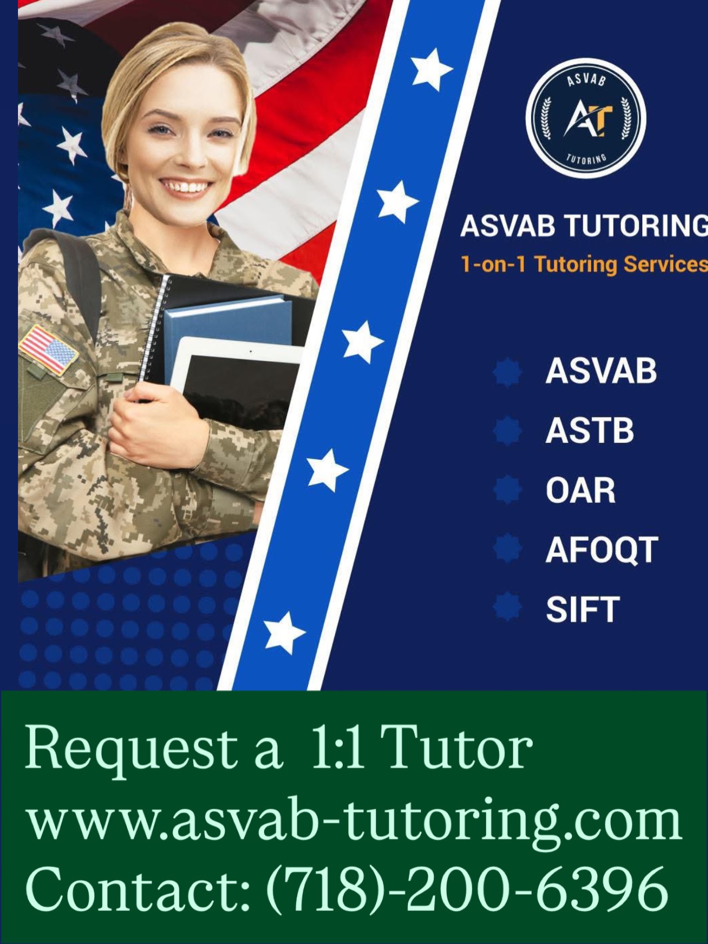 ASVAB Tutoring Facebook ad