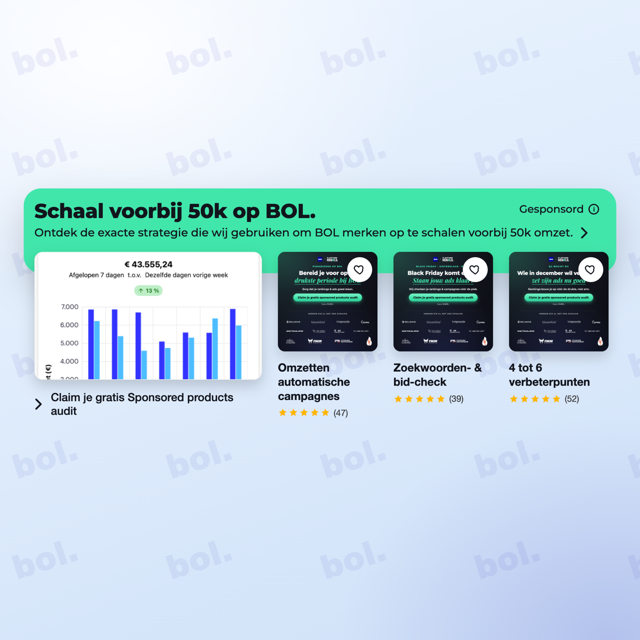 Platformrebels Facebook ad: Gratis bol.com ads audit | Schaal naar €100k+