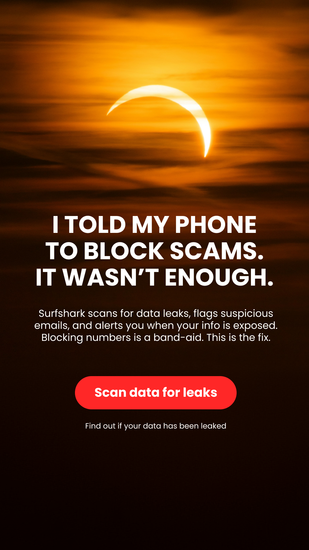 Surfshark Facebook ad