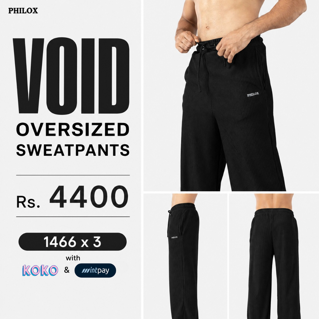Philox Facebook ad: Premium Sweatpant, LKR 4,400