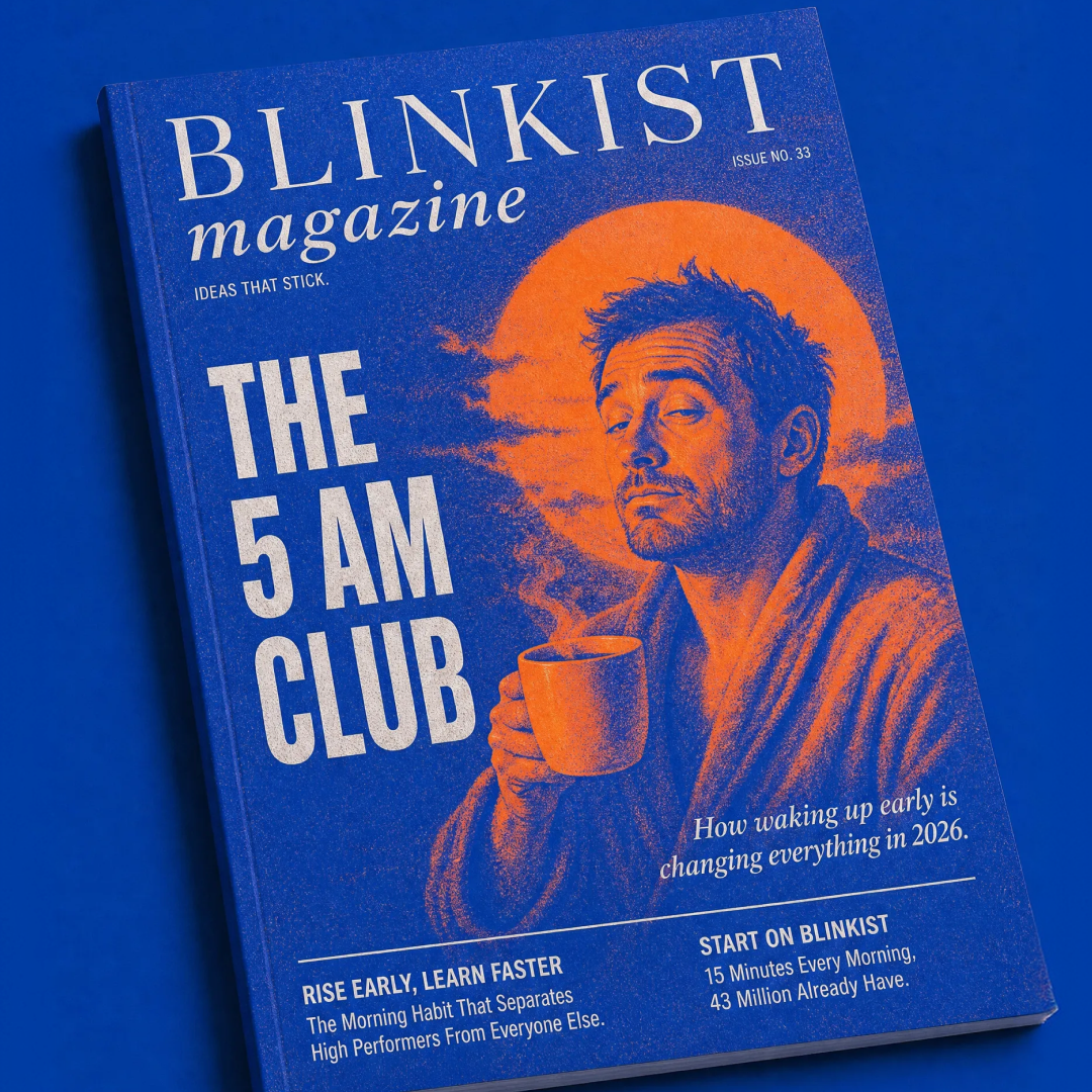 Blinkist Facebook ad: Thousands Swear By The 5 AM Club Morning Routine. I Tried…