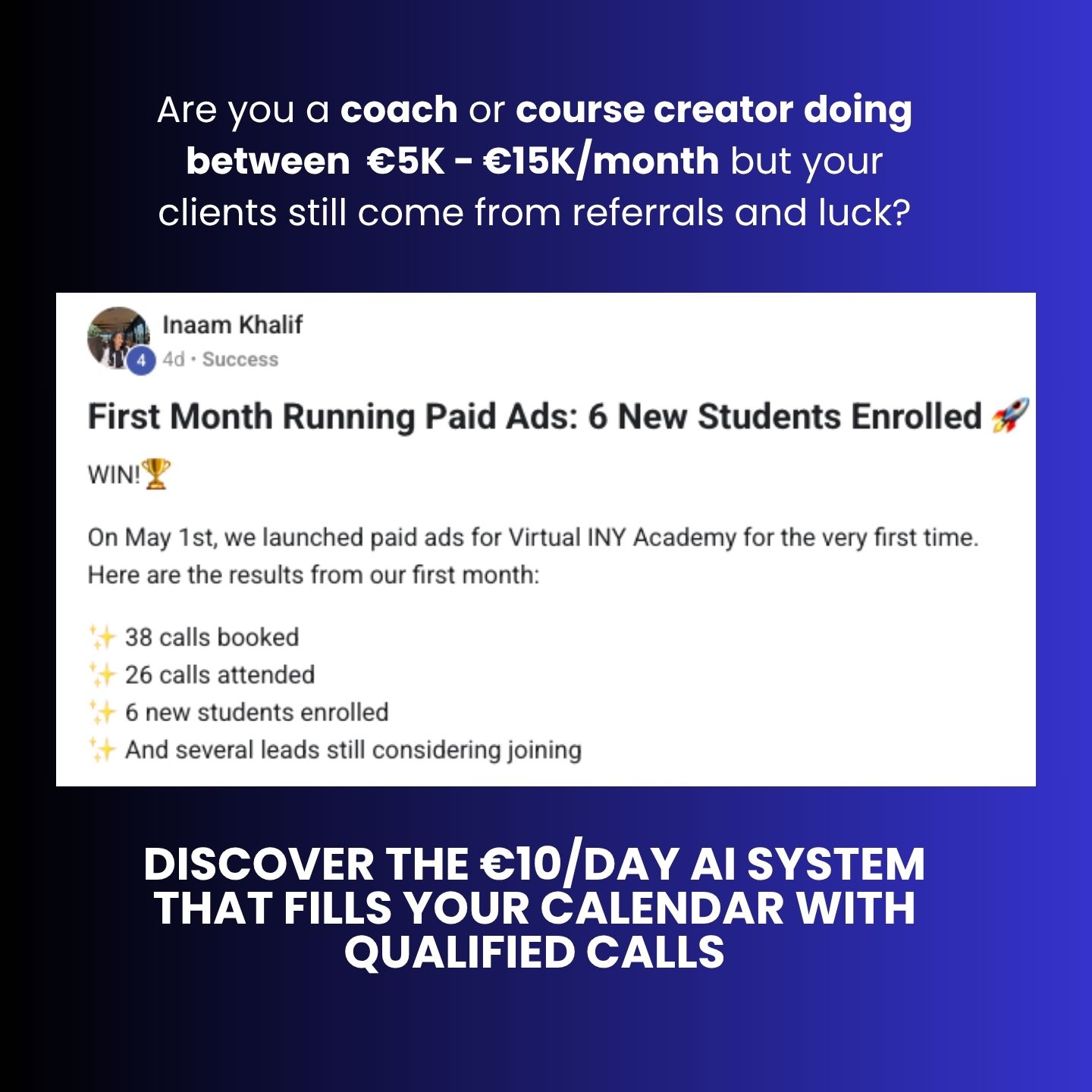 Stefan Andjelovic Facebook ad