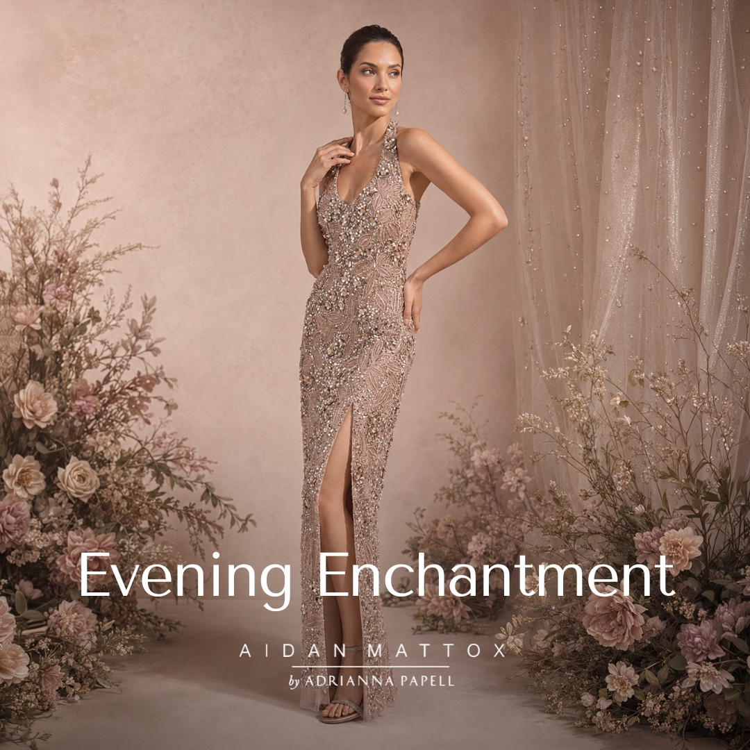 Adrianna Papell Facebook ad: For your fairytale moment.