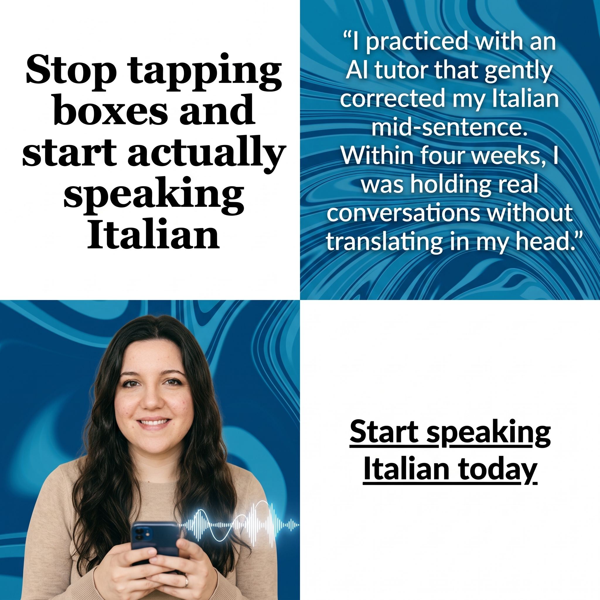 PomoSpeak Tutor Facebook ad
