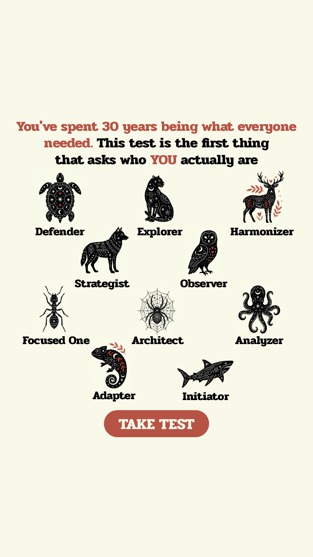 Personality Type Facebook ad