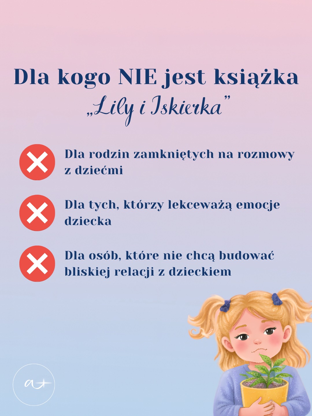 AuraKids.pl Facebook ad: Dla kogo NIE jest książka Lily i Iskierka?