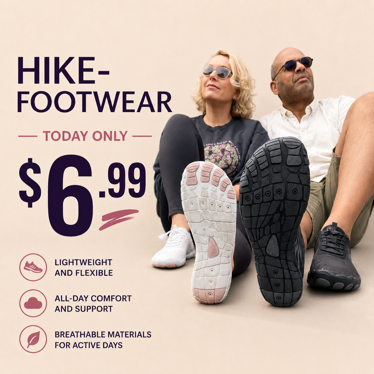 Comfy Step Outlet Facebook ad: Feel comfortable in every step