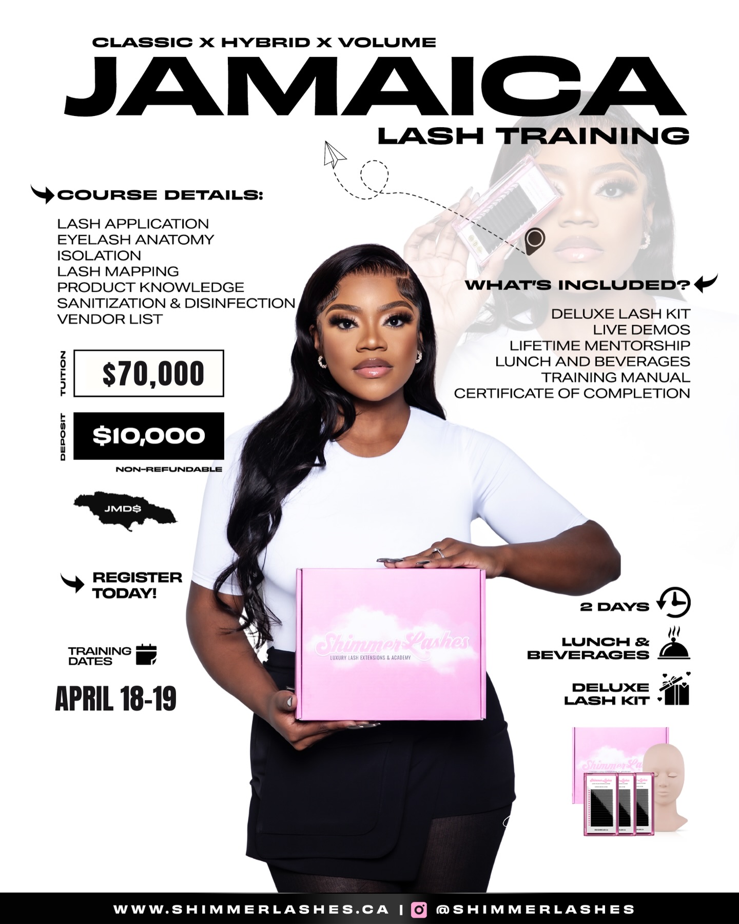 shimmerlashes Facebook ad